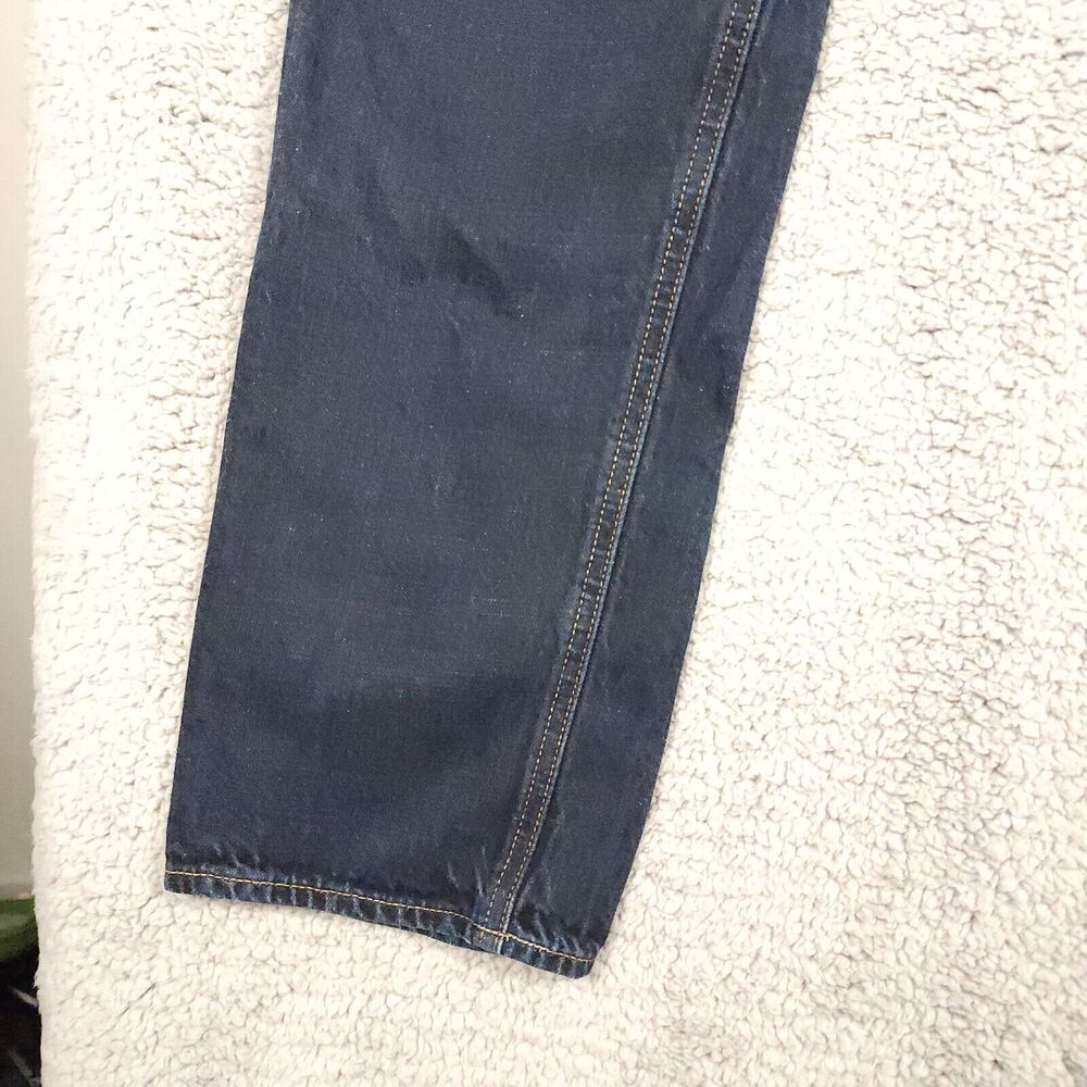 J.CREW The Sutton Mens Dark Wash Straight Leg 100% Cotton Jeans Size 32x32 a015 - Picture 4 of 12